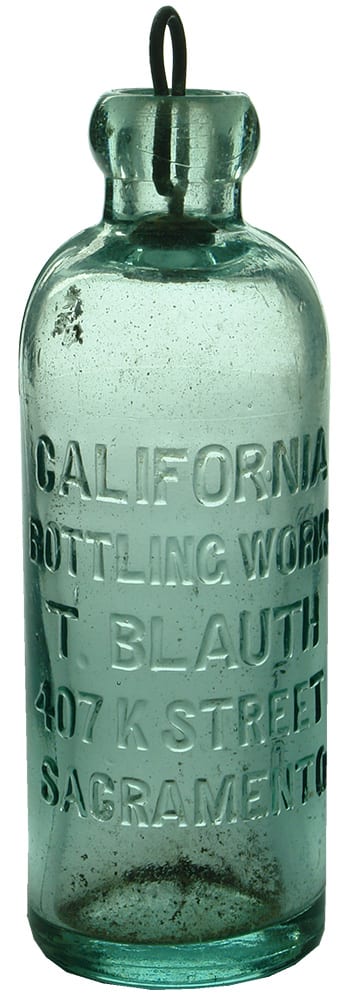 Blauth California Bottling Works Sacramento Soda Bottle