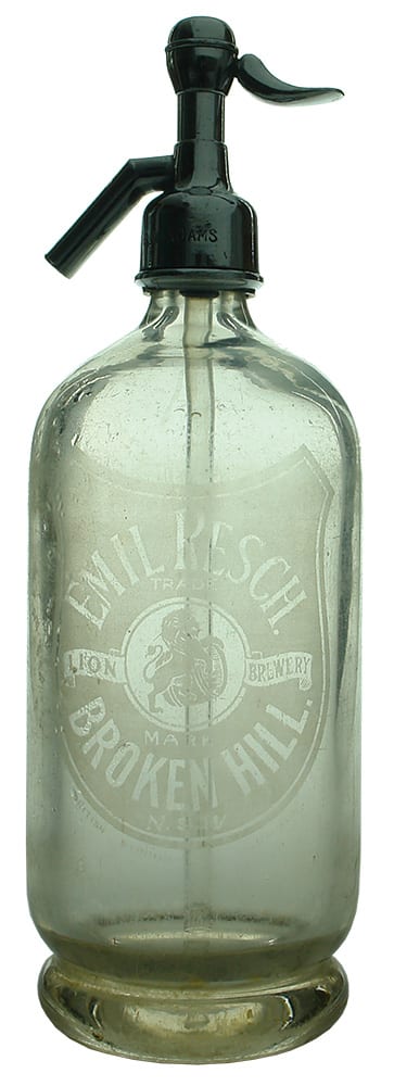 Emil Resch Broken Hill Antique Soda Syphon