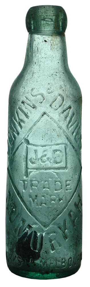Jenkins Davies Numurkah Bell Patent Bottle