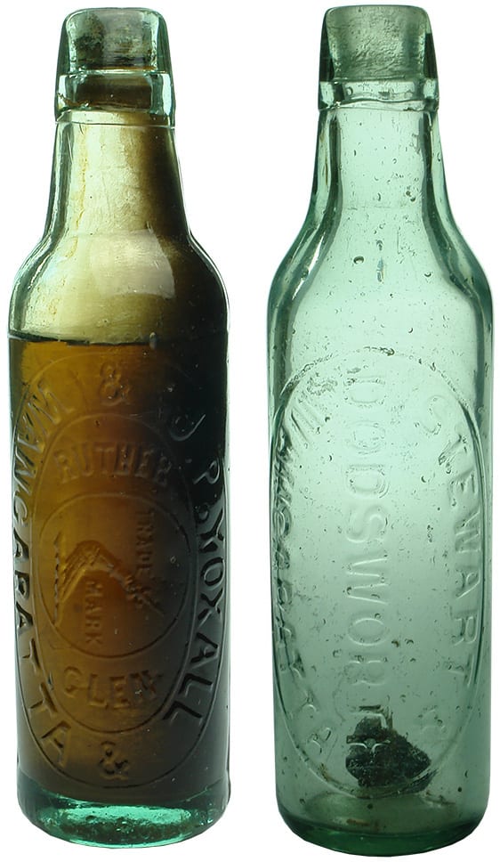 Antique Lamont Patent Soft Drink Bottles
