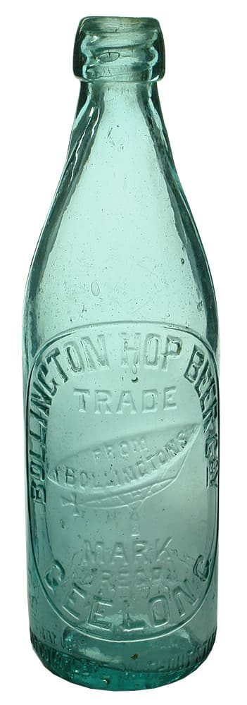 Bollington Hop Beer Geelong Zeppelin Antique Bottle