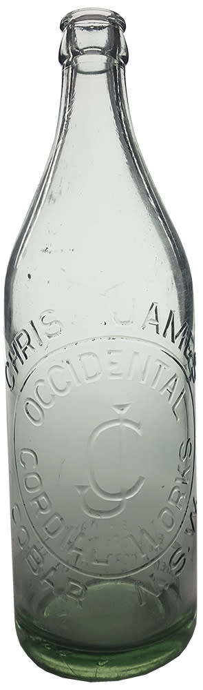 Chris James Occidental Cordial Works Cobar Crown Seal Bottle