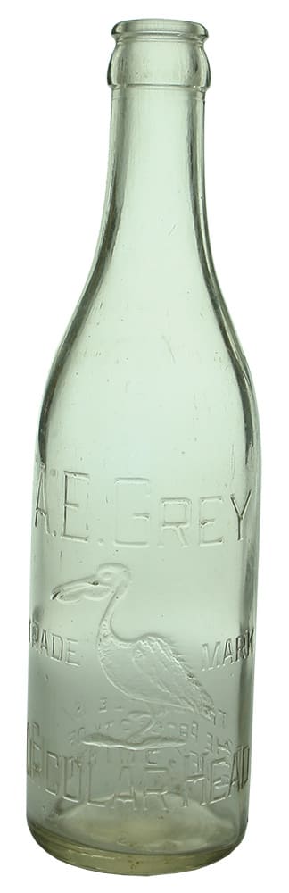 Grey Circular Head Pelican Soft Drink Bottle