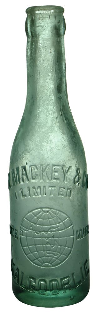 Mackey Kalgoorlie Globe Antique Soft Drink Bottle