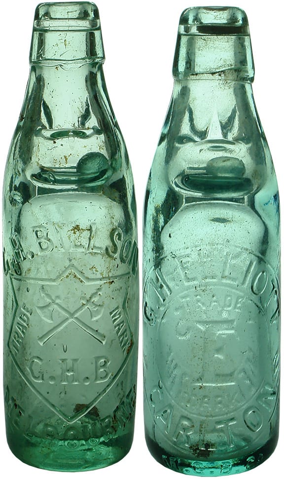 Collection Antique Codd Marble Alley Bottles