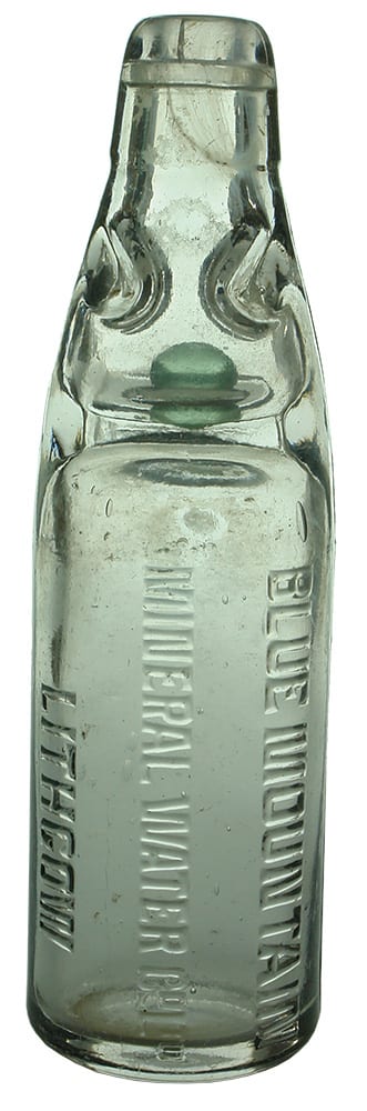 Blue Mountain Mineral Water Lithgow Codd Marble Bottle