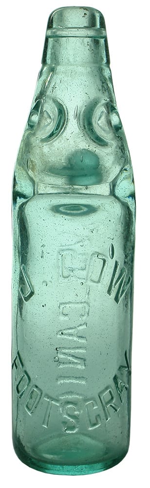 Gow Footscray Antique Codd Marble Bottle
