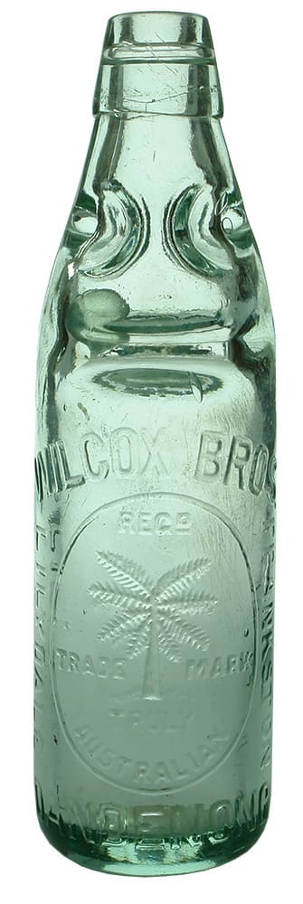 Wilcox Bros Dandenong Lilydale Frankston Truly Australian Codd Bottle