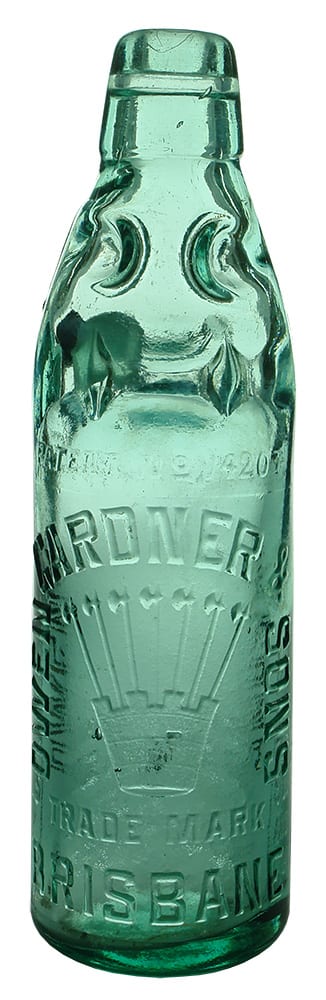 Gardner Brisbane Antique Codd Marble Bottle