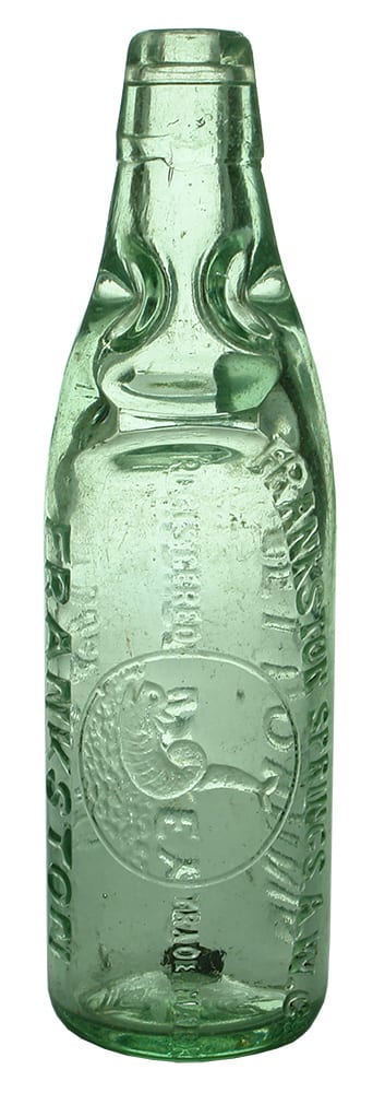Frankston Springs Goulburn Valley Agents Antique Codd Bottle