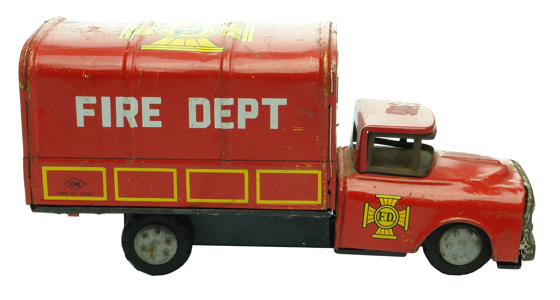 1950s Yone Japan Tin Toy Fire Dept Truck