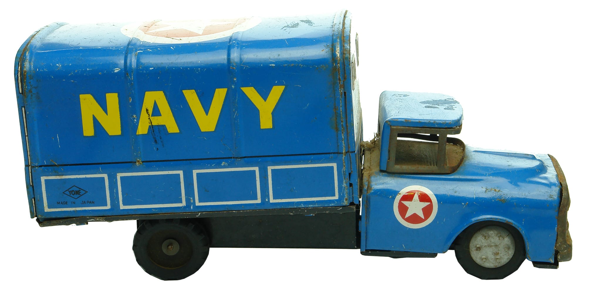 1950s Yone Japan Tin Toy Navy Truck