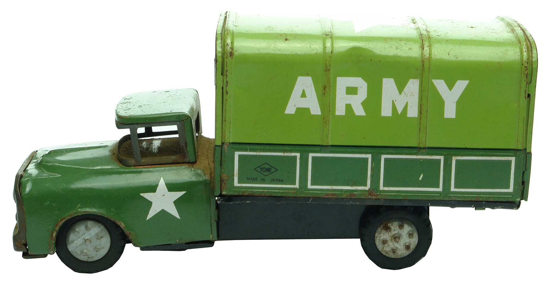 1950s Yone Japan Tin Toy Army Truck