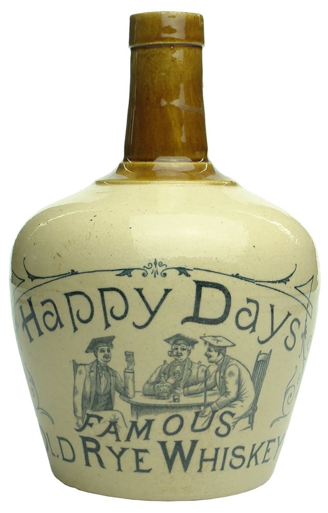 Happy Days Antique Whisky Jug Crock