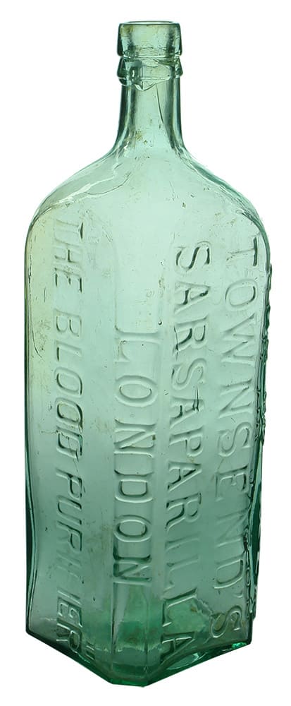 Old Dr Townsend's Sarsaparilla London The Blood Purifier Antique Bottle
