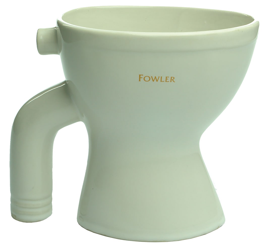 Sample Fowlerware Fowlers Pottery Toilet Bowl