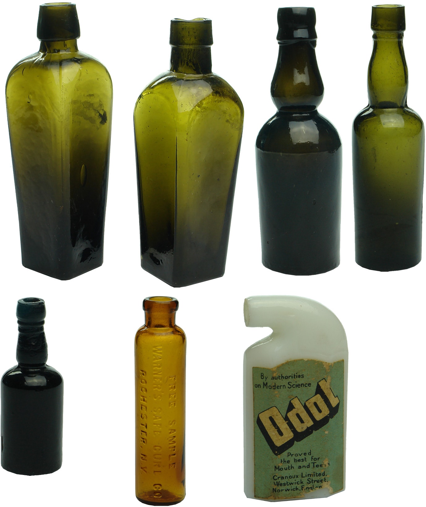 Antique Sample Minature Bottles