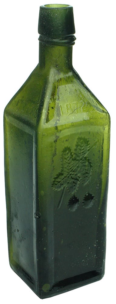 Dr Soule Hop Biters Antique Bottle Green Glass