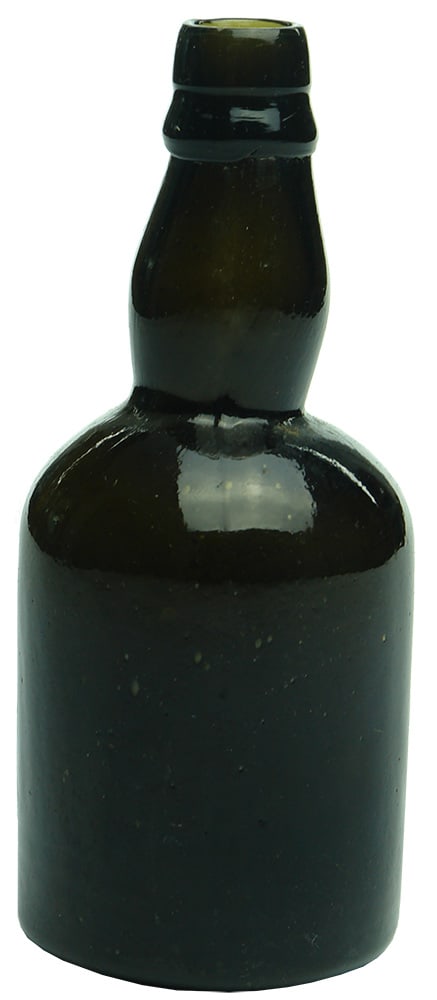 Small squat sample black bottle