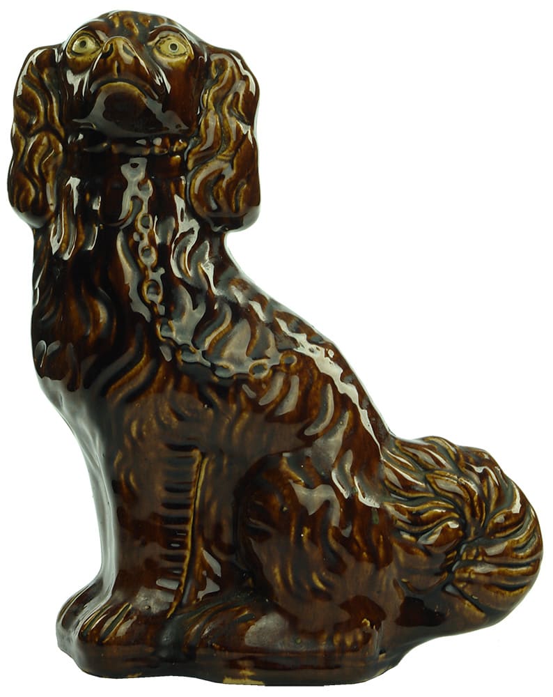 Lithgow Pottery Rockingham Ceramic Dog