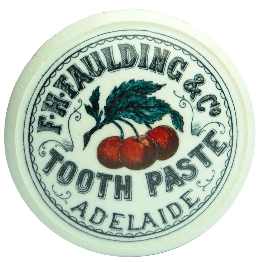 Faulding Tooth Paste Adelaide Pot Lid