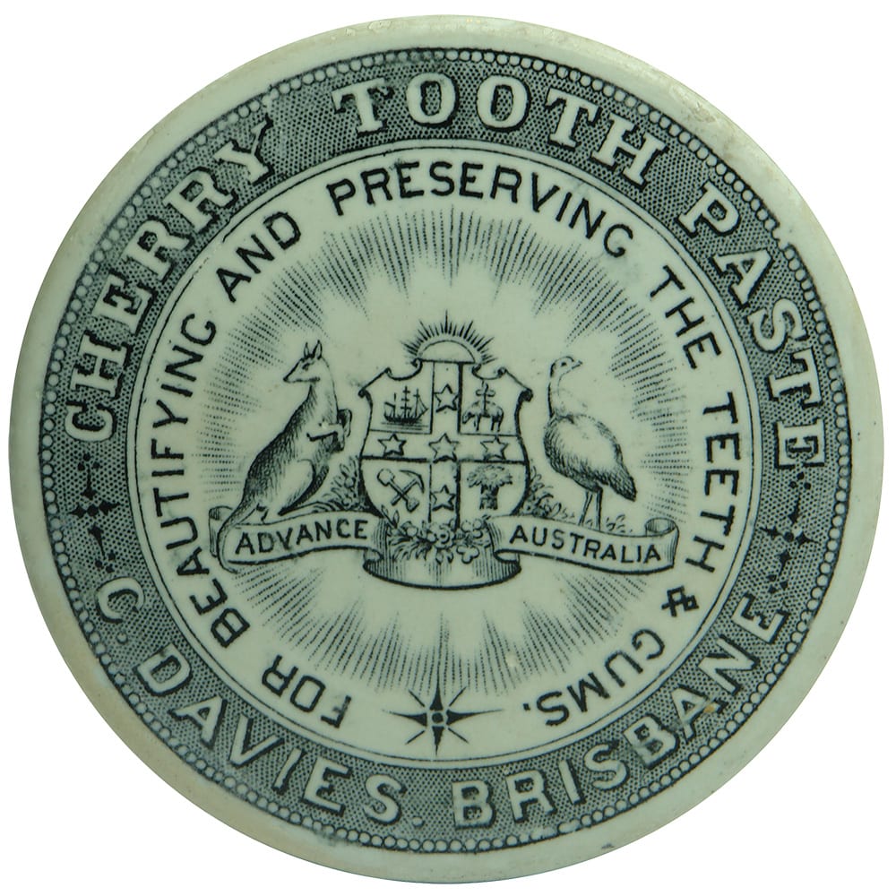 Davies Brisbane Cherry Tooth Paste Pot Lid