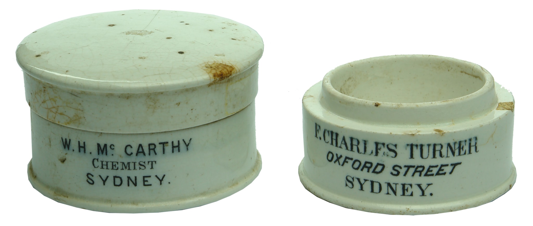 Antique Sydney Ointment Pots
