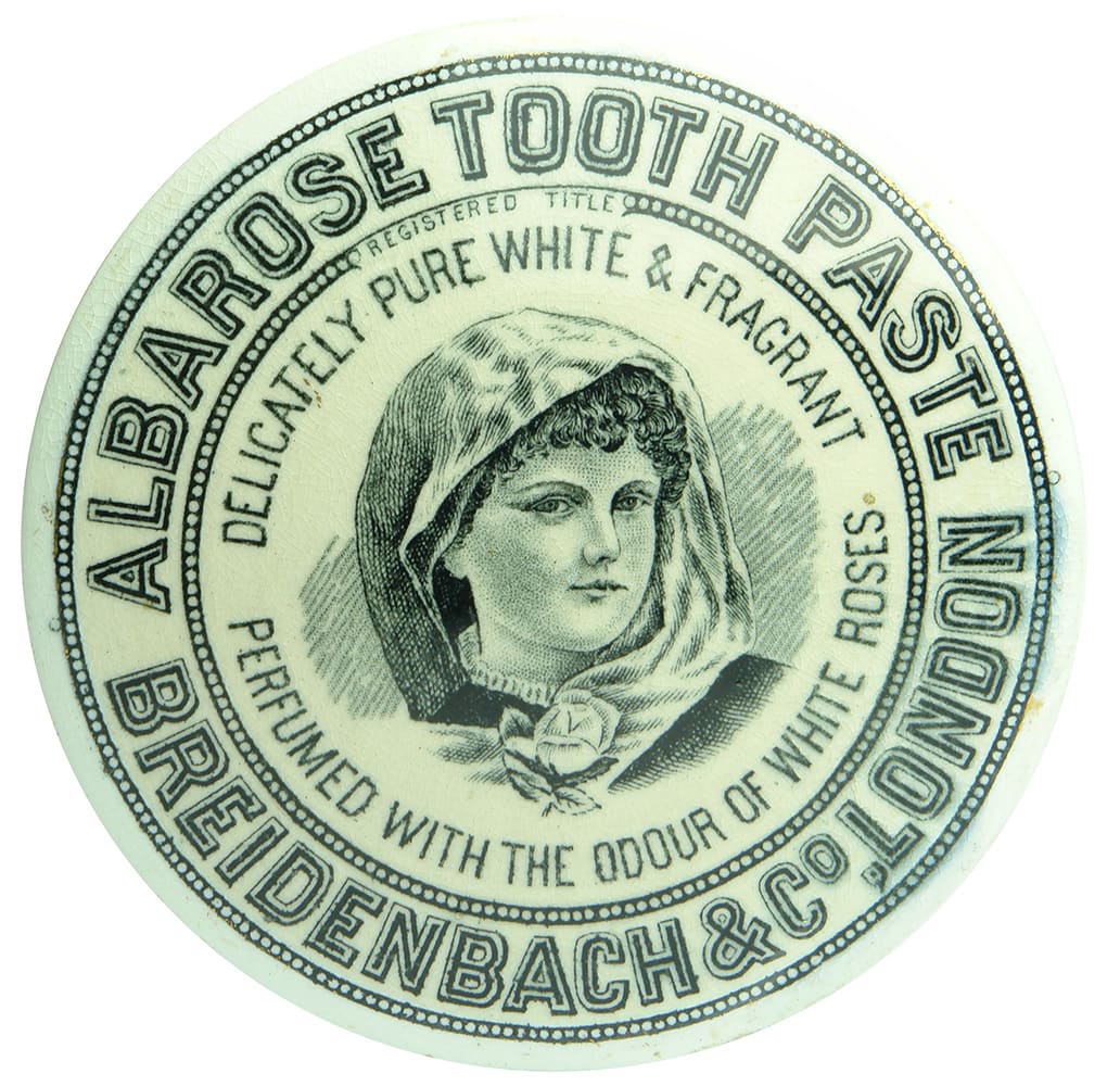 Albarose Tooth Paste Breidenbach London Pot Lid