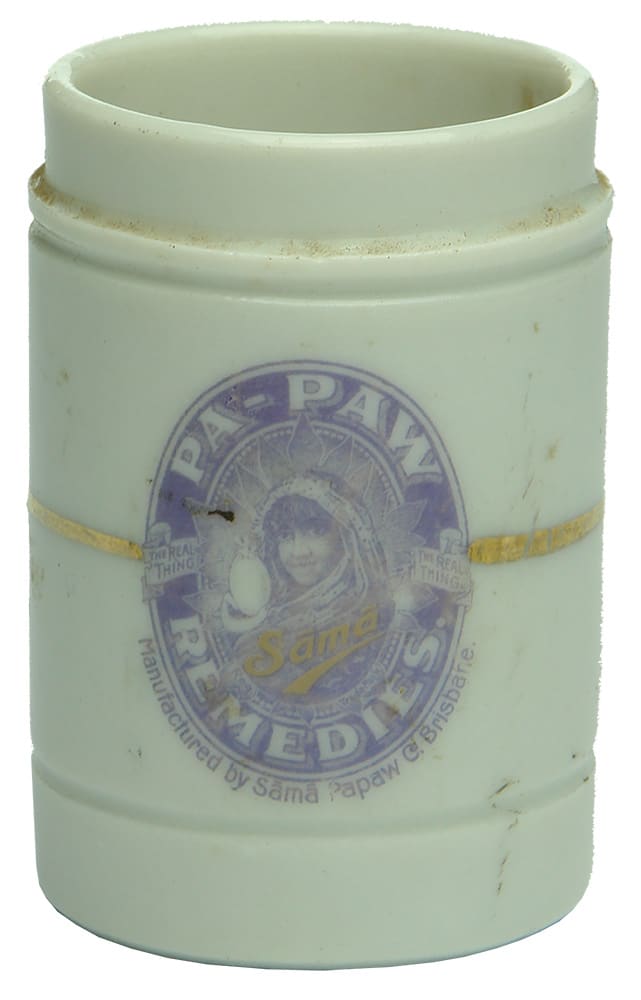 Pa-Paw The Real Thing Sama Remedies Ceramic Pot