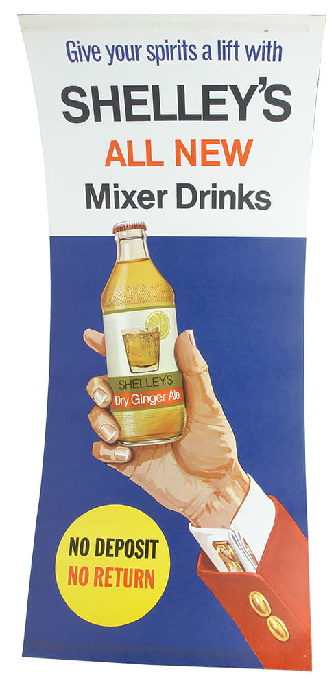 Shelley's Mixer Drinks Advertising Poster