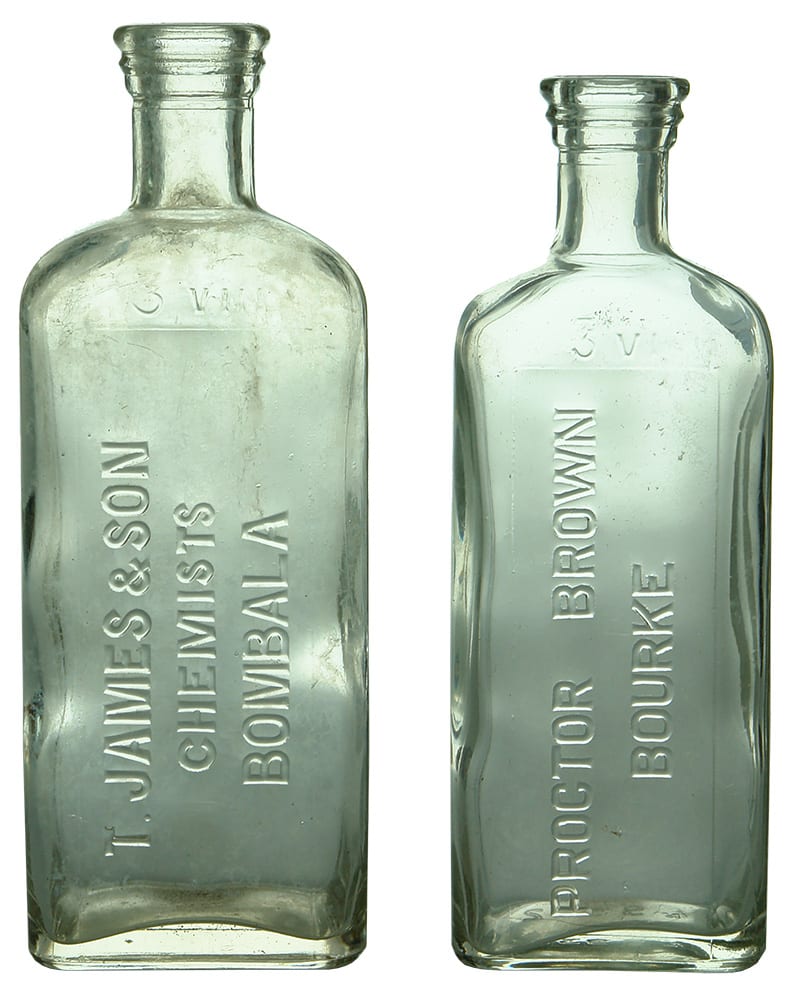 Antique Chemist Medicine Cure Bottles