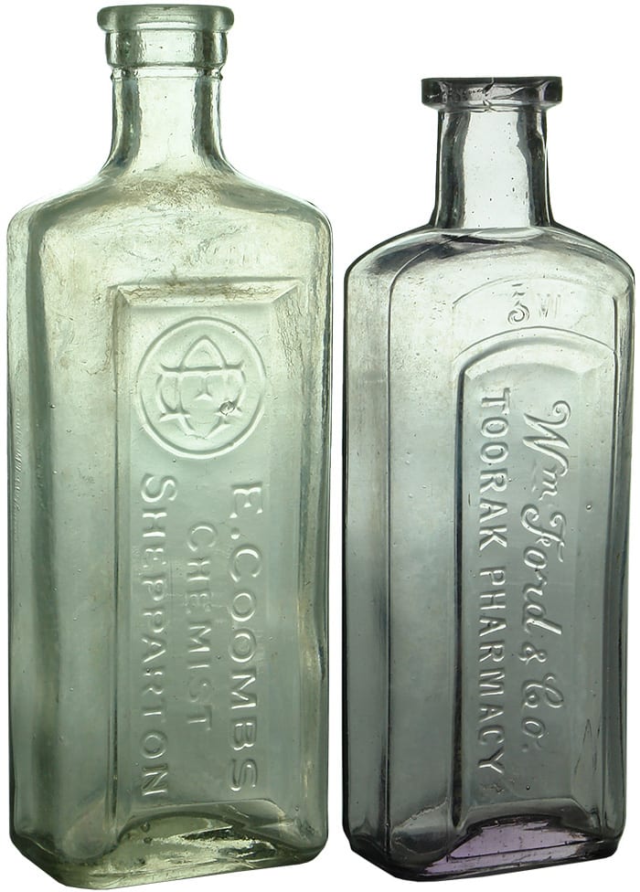 Antique Chemist Medicine Cure Bottles