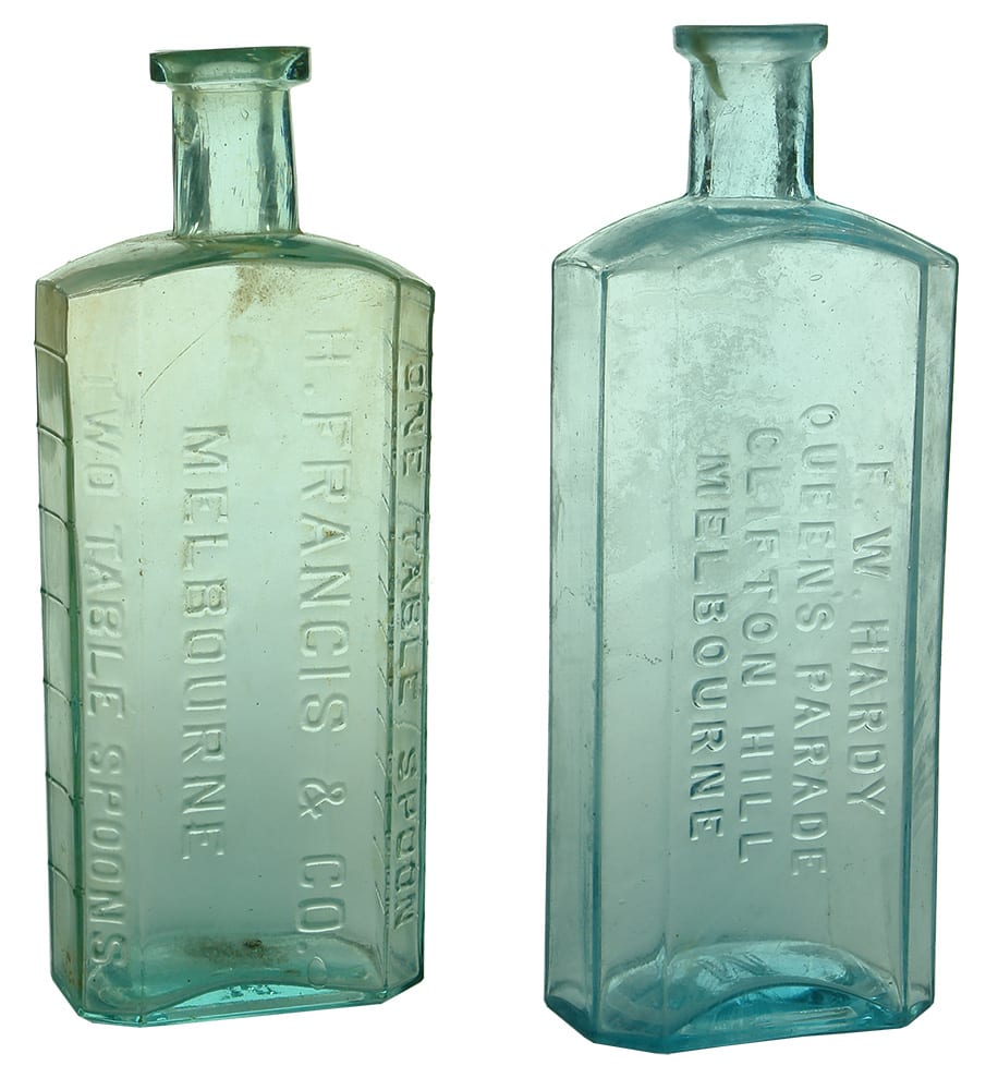 Antique Chemist Medicine Cure Bottles