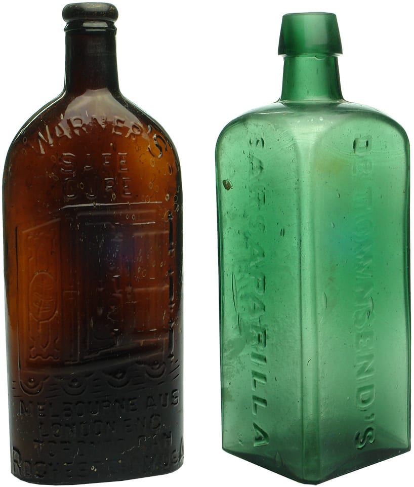 Antique Cure Sarsaparilla Bottles