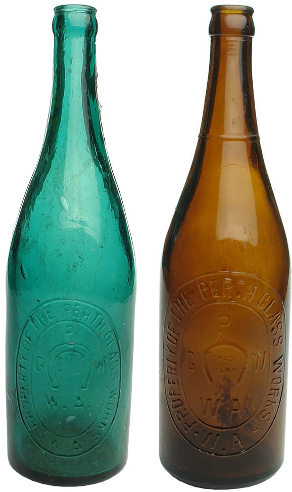 Perth Glassworks Antique Bottles