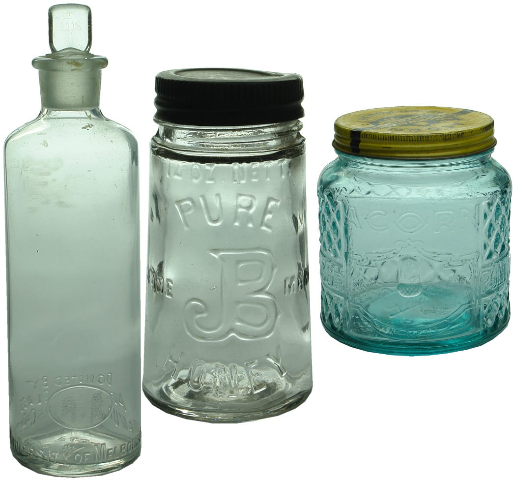 Antique Household Pickles Sauces Bottles