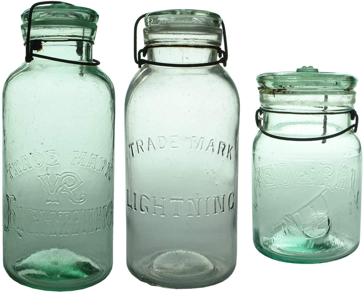 Vintage Fruit Preserving Jars