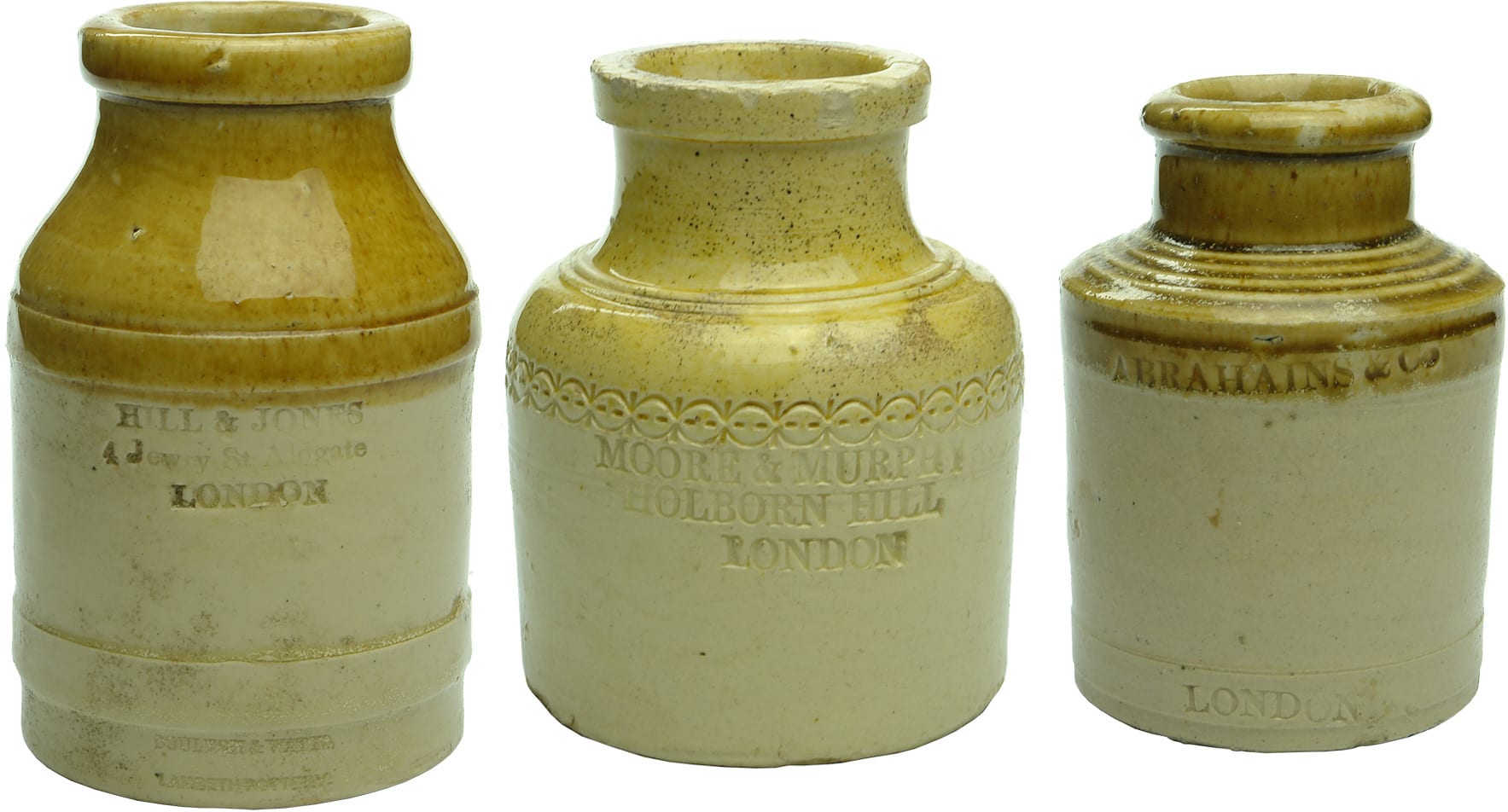 Stoneware Cheese Food Jars