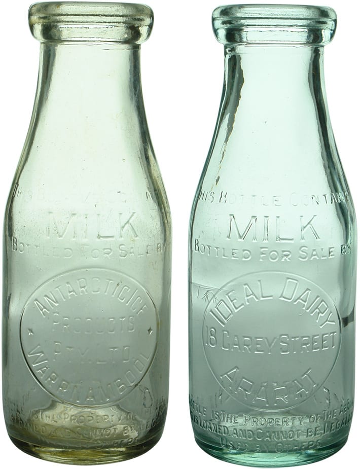 Vintage Milk Cream Bottles