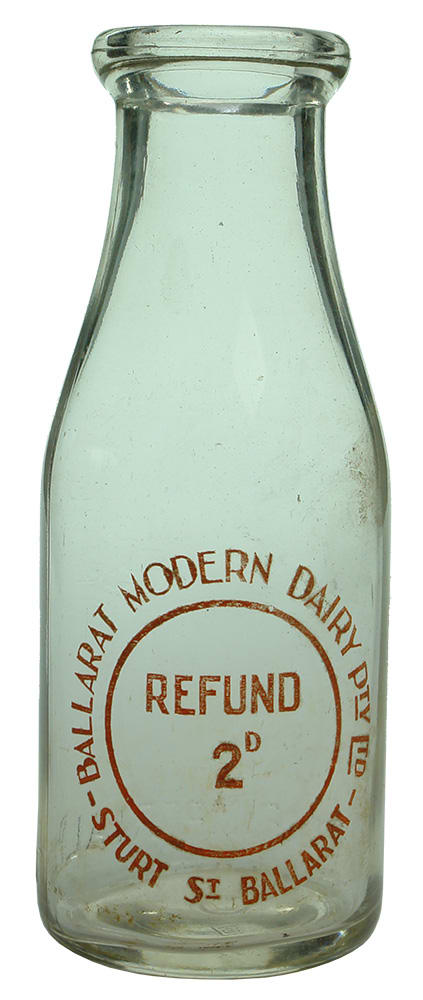 Ballarat Modern Dairy Vintage Milk Bottle