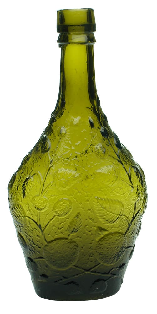 Bladder shaped Rose Lime Juice Cordial Bottle