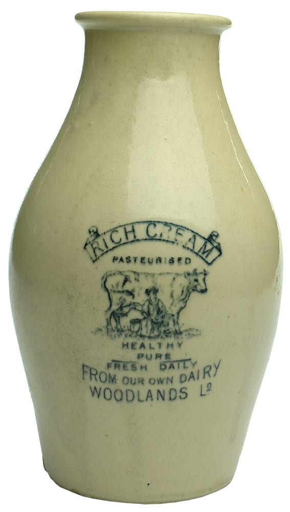 Woodlands Rich Dairy Cream Stone Jar