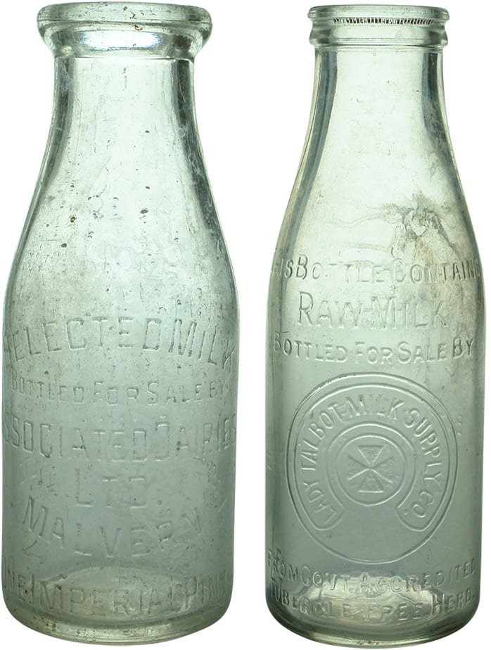 Vintage Milk Cream Bottles