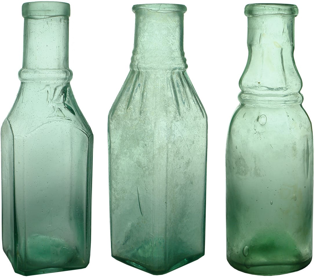 Antique Victorian Goldfields Era Pickle Bottles