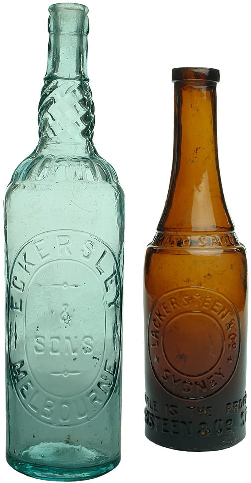 Eckersley Sons Melbourne Antique Cordial Bottle