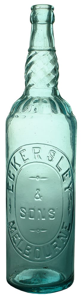 Eckersley Sons Melbourne Antique Cordial Bottle