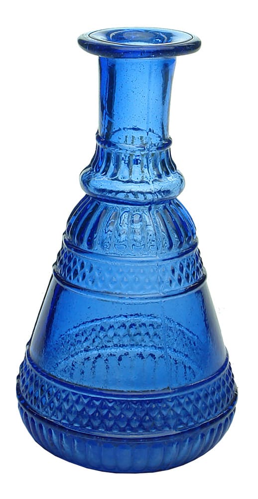 Antique Cobalt Blue Glass Sauce Bottle