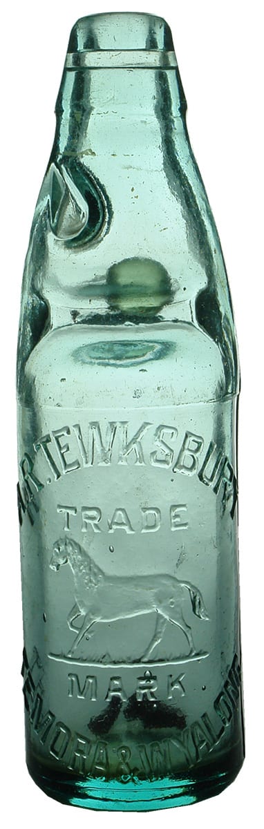 Tewksbury Temora Wyalong Antique Codd Marble Bottle