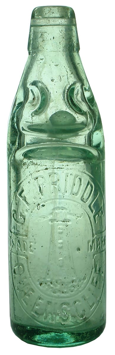 Priddle Queensclff Lighthouse Codd Marble Bottle