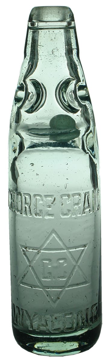 George Craig Wyalong Star Codd Marble Bottle